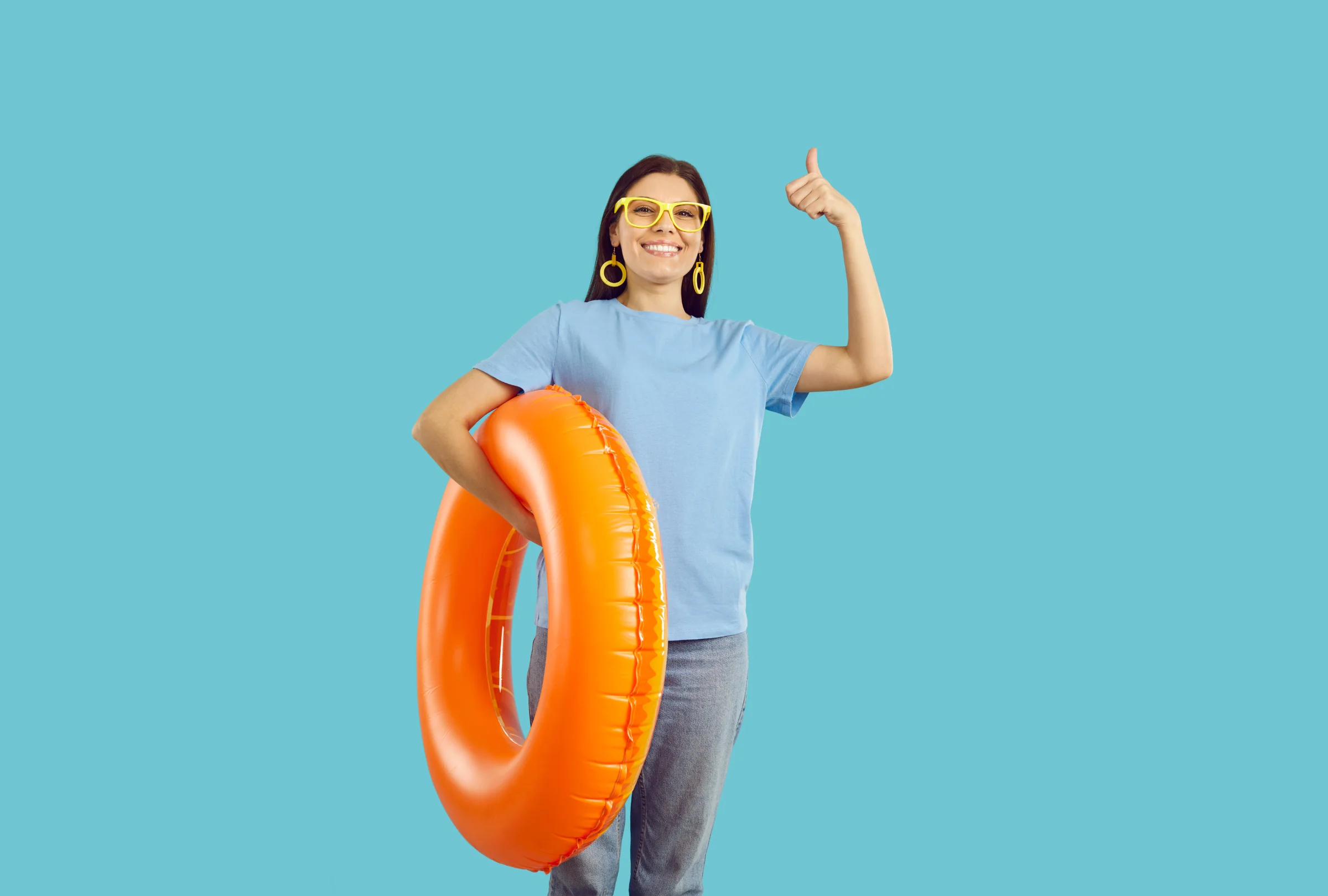 Person with megaphone